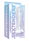 The 9's - Vibrating Sextenders, Ribbed - Clear