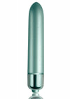 Touch Of Velvet Bullet Vibrator - Aqua Lily/Teal