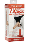 Vac-U-Lock Realistic Cock with Ultra Harness - Vanilla - 7in