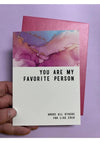 Warm Human Favorite Person Greeting Card