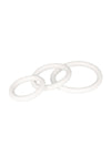 White Rubber Cock Rings