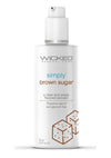 Wicked Simply Water Based Flavored Lubricant 2.3oz - Brown Sugar
