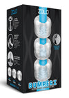 ZOLO Bumperz Strokers Masturbator - Clear - 3 Piece/Set