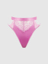 NATASHA SATIN & LACE BOW TIE G-STRING