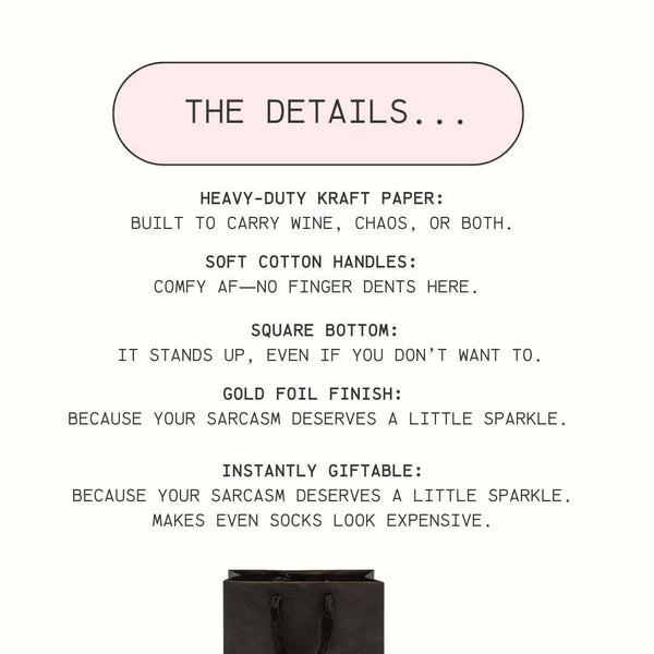 Probably Not Drugs Funny Gift Bag