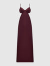 BRIGETA SATIN MONO WIRE LONG GOWN