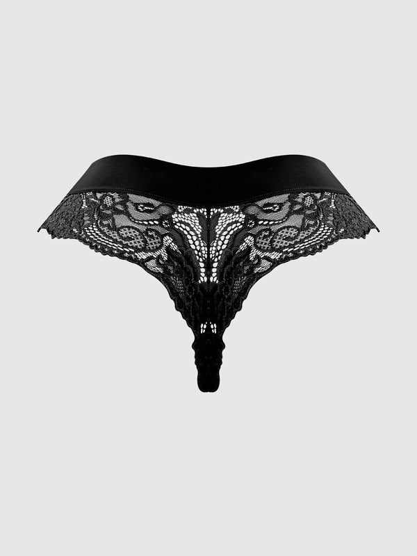 CAITLIN MICRO WAISTBAND LACE CHEEKY
