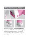 3Some Wall Banger Rabbit Silicone Vibrator USB Rechargeable Suction Cup Wireless Remote Splashproof