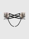 DELILAH EMBROIDERED STRAPPY CROTCHLESS & BACKLESS HIPSTER