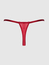 ROSALIE EMBROIDERED LACE & MESH CROTCHLESS THONG