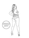 Sexy Butts Coloring Book, CB-010