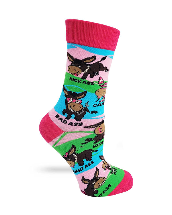 Asses - Smart, Dumb, Kick, Bad, Tight, Wise, Etc - Women's Crew Socks