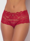 BELLA LACE-UP BACK CROTCHLESS CHEEKY