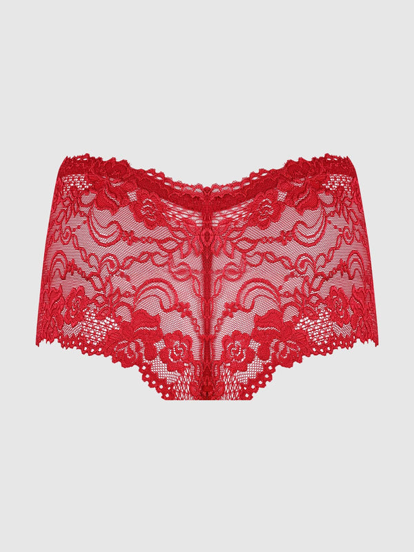 CAITLIN FLORAL LACE CHEEKY