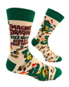 Imagine Dragon Deez Nuts Across Your Face Men's Crew Socks