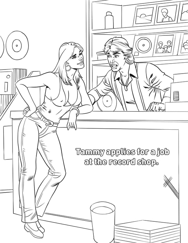 Debbie Does Dallas Coloring Book, CB-012