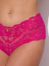 BELLA LACE-UP BACK CROTCHLESS CHEEKY