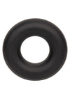 Alpha Liquid Silicone Prolong Cock Ring - Black - Medium