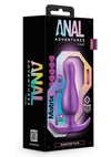 Anal Adventures Matrix Quantum Plug Silicone Anal Plug - Galatic - Purple