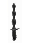 Ass-Sation Deep Dive Contoured Wand Rechargeable Silicone Anal Probe - Black