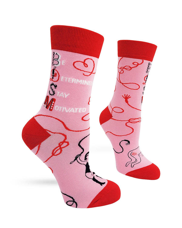 BDSM - Be Determined Stay Motivated - Women's Crew Socks