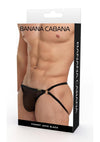 Banana Cabana Jock Mesh - Black - Large/XLarge