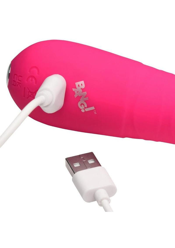Bang! Thrusting Rechargeable Silicone Vibrator