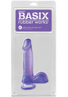 Basix Dong with Suction Cup - Purple - 6in