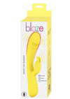 Blaze Heat Up Bunny Rechargeable Silicone Vibrator - Yellow