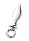 Blue Line Metal Tapered Butt Plug with Loop Hardware 2.5in - Stainless