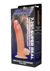 Blueline Super Real Penis Silicone Extension Sleeve with Ball Constriction Loop - Vanilla - 7.25in