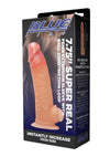 Blueline Super Real Penis Silicone Extension Sleeve with Ball Constriction Loop - Vanilla - 7.75in