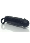 Boneyard Meaty 3x Stretch Silicone Penis Extender - Black - 6.5in