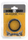 Boneyard Silicone Ring Cock Ring - Black - 1.6in