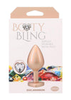 Booty Bling Heart Diamond Jeweled Wearable Metal Plug - Gold/Metal - Medium