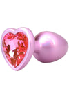 Booty Bling Heart Diamond Jeweled Wearable Metal Plug