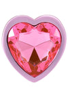 Booty Bling Heart Diamond Jeweled Wearable Metal Plug