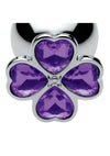 Booty Sparks Violet Flower Gem Anal Plug