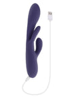 Bow Down Rechargeable Silicone Vibrator with Clitoral Stimulator