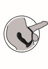 Butts Up Rechargeable Silicone Prostate Massager with Scrotum and Cock Ring