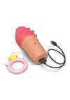 Cand'ice Rechargeable Silicone Clitoral Stimulator - Raspberry Jolly