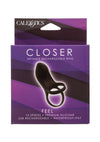 Closer Intimate Rechargeable Ring Feel Silicone Cock Ring - Black