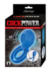 Cockpower Ultimate Vibrating Rechargeable Silicone Cock Ring - Blue