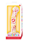 Collage I Remember Paris G-Spot Silicone Dildo - Red/White