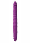 Colours Double Pleasures Silicone Double Dildo - Purple - 12in