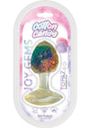 Cotton Candy Joy Gems Silicone Pleasure Anal Plug - Topaz - Multicolor