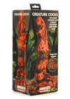 Creature Cocks Sabretooth Silicone Dildo - Black/Orange