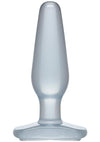 Crystal Jellies Butt Plug - Clear - Medium