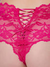 BELLA LACE-UP BACK CROTCHLESS CHEEKY