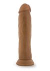 Dr. Skin Silicone Dr. Henry Dildo with Suction Cup - Caramel/Mocha - 9in